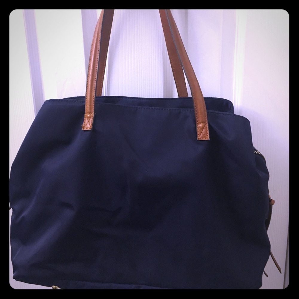 EUC Navy nylon tote